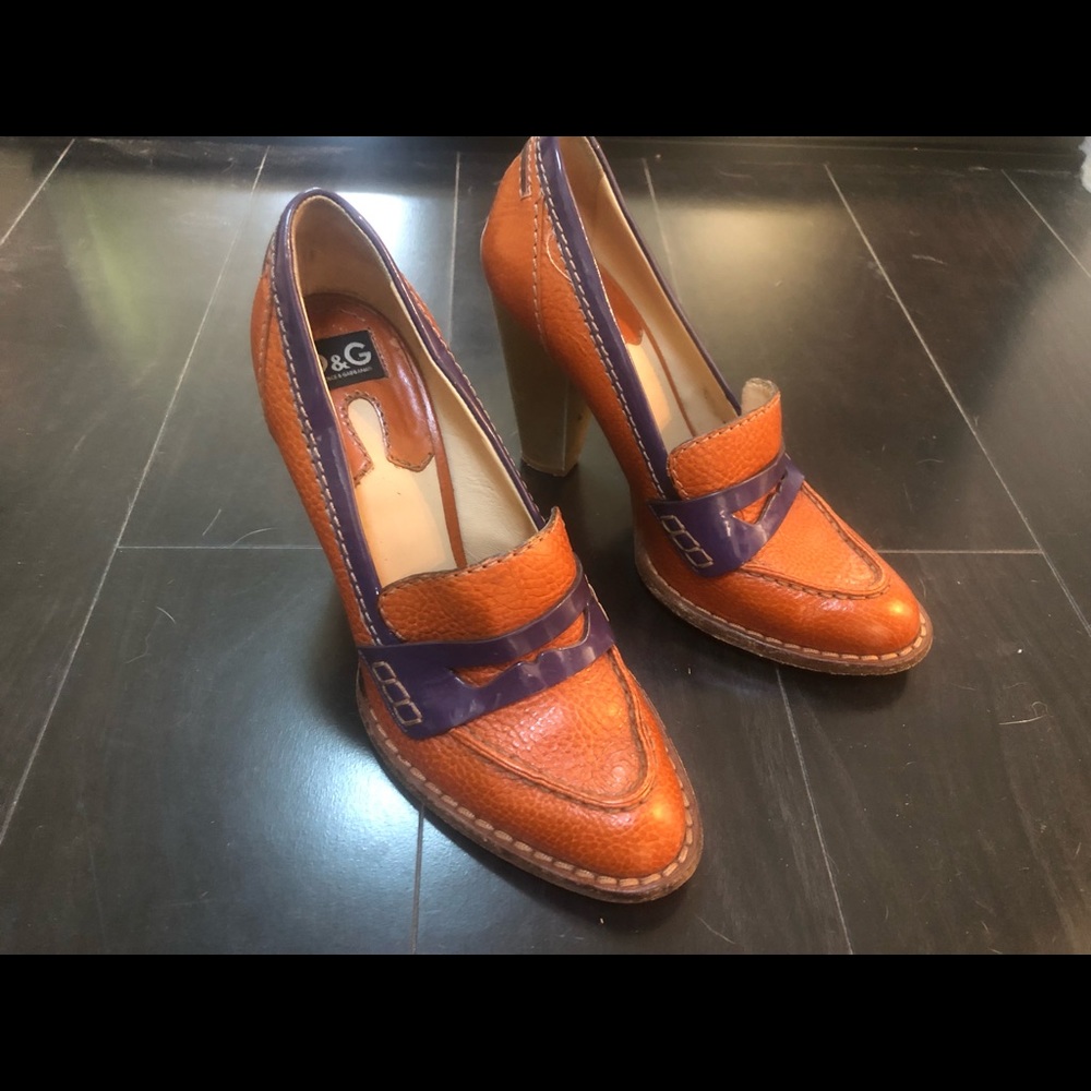 Dolce and Gabbana High Heeled Loafers